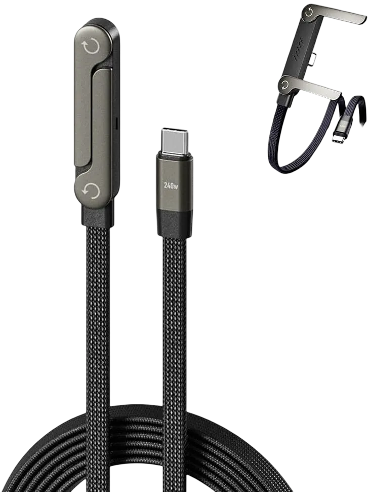 Cable USB-C a USB-C con soporte integrado